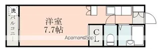 ファッティ黒髪【3階】の間取り