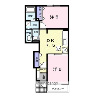 ガーデン・スクエア貴Ⅱ【1階】の間取り