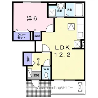 ラーゴ プラシード【1階】の間取り
