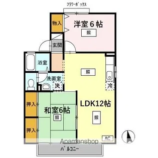 エクレール美濃屋 A【2階】の間取り