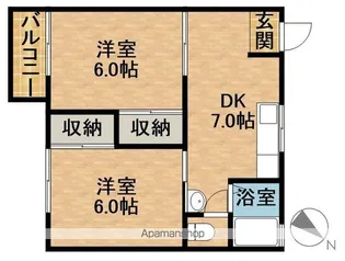 サングリーン桜ヶ丘【2階】の間取り