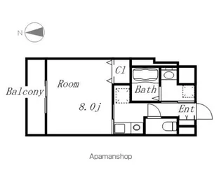 サン・錦本町ビル【1205号室】の間取り