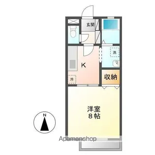 ジュネス三吉【101号室号室】の間取り