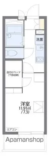 レオパレス南一番【3階】の間取り