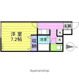 AZUR ONO【103号室】の間取り