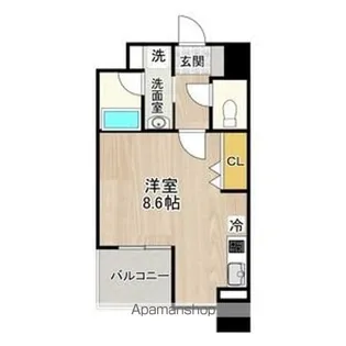 CITY SPIRE 名古屋大須【4階】の間取り