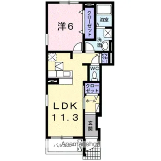 アプローズ【1階】の間取り