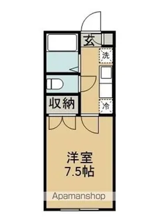 ウィンミルNO.6【110号室】の間取り