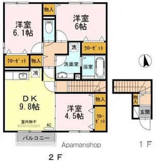 コンフォール C【2階】の間取り