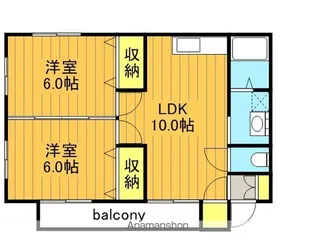 レイクサイド藤川【101号室】の間取り