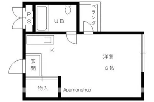 ヴィラ伏見【501号室】の間取り