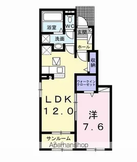シェラトン川島【1階】の間取り