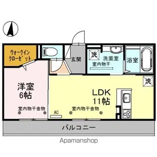 アバロン【3階】の間取り