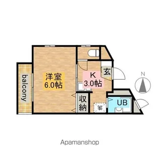 河野ビル【301号室】の間取り