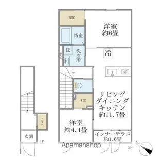 GRACIOUS【202号室】の間取り