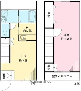 ミルキィーウェイ【M5号室号室】の間取り