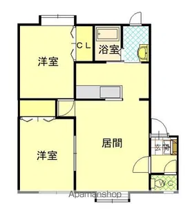バイオレットB棟【1階】の間取り