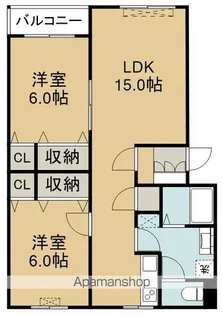 MハウスⅢ【101号室】の間取り