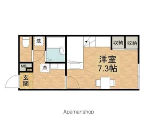 ハイラル聖徳【204号室】の間取り