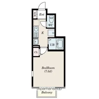 アーバンコート川内【105号室】の間取り