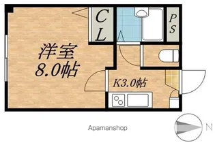 クゥーネルS【305号室】の間取り