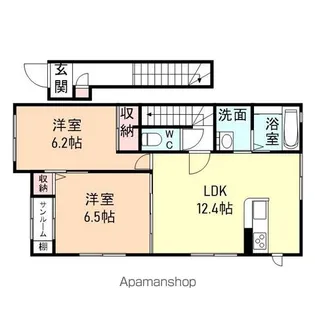 ココペリ【202号室】の間取り