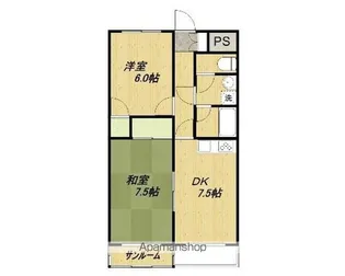 アーバンライフ鳥羽【203号室】の間取り