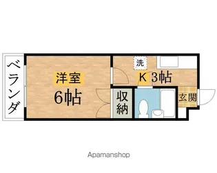 中嶋マンション【2階】の間取り