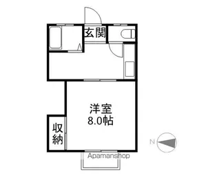 コーポマキⅢ【102号室】の間取り