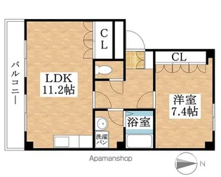 ブリックヒルズⅡ【1階】の間取り