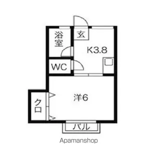 ファーストライフ大樹【1階】の間取り