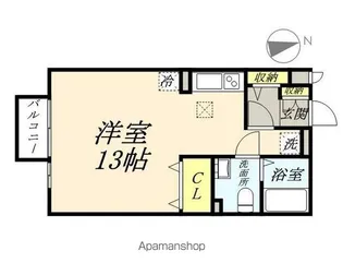 岡山県岡山市北区花尻ききょう町【アパート】の間取り