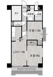 エステーム市ヶ尾【6階】の間取り