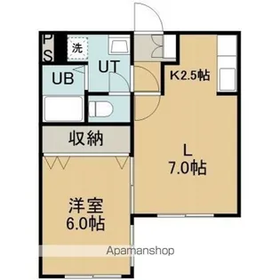 ヴェルドミール湯川【401号室】の間取り