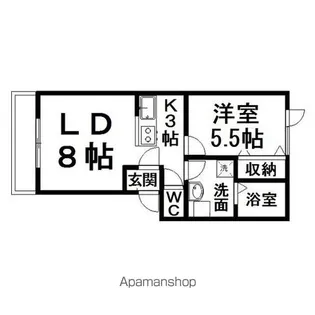 コーポ日研C棟【2階】の間取り