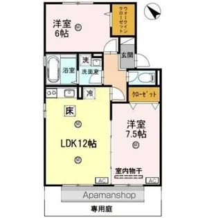 Thick Garden【1階】の間取り