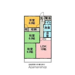 MKタウン江場A【6階】の間取り