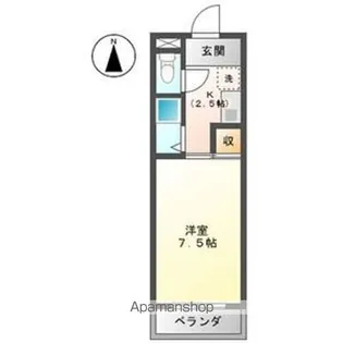 スカイレジデンス【7階】の間取り