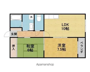 キンキマンション【1階】の間取り