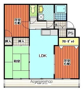 サンライフ永楽【302号室】の間取り