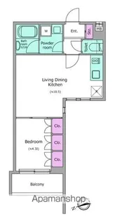 ラクラス四谷【2階】の間取り
