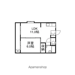岡山県岡山市南区西市【マンション】の間取り