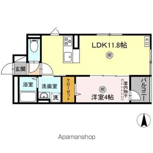 DHCR広瀬町【3階】の間取り