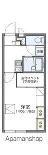 レオパレスミライアル【2階】の間取り