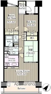 パークスカイタワー・松戸【9階】の間取り