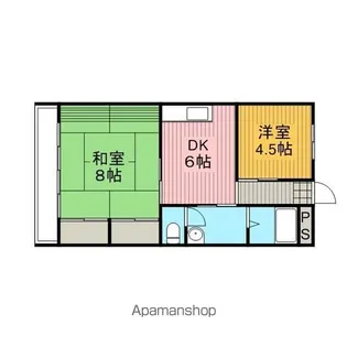 パールハイツIMOTO【2階】の間取り