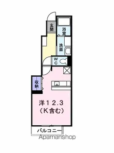 WEST AUBE【1階】の間取り