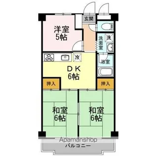 ロイヤルハウス喜多山【2階】の間取り