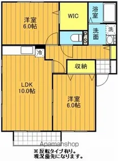 福島県郡山市富久山町久保田字我妻【アパート】の間取り
