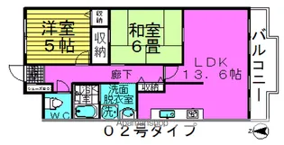 北梅田パークレジデンス【2階】の間取り